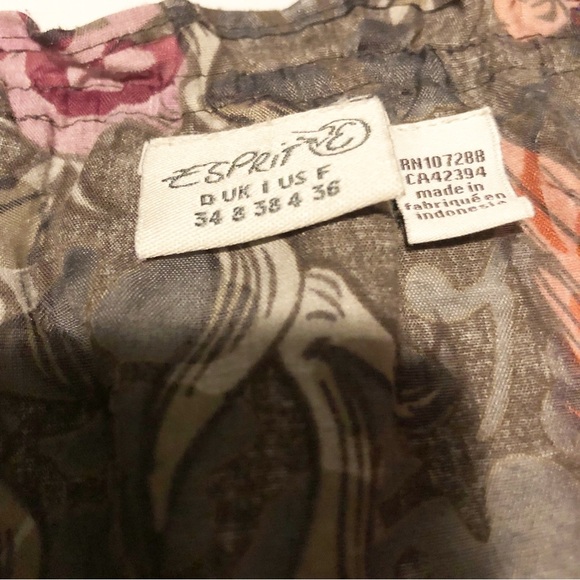 🥀Esprit Lightweight Floral Button-Up Blouse | Romantic Boho | Size 4🥀 - Picture 2 of 9